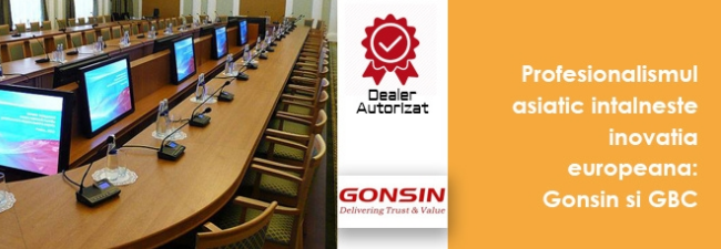GBC devine dealer autorizat in solutii de conferinta GONSIN